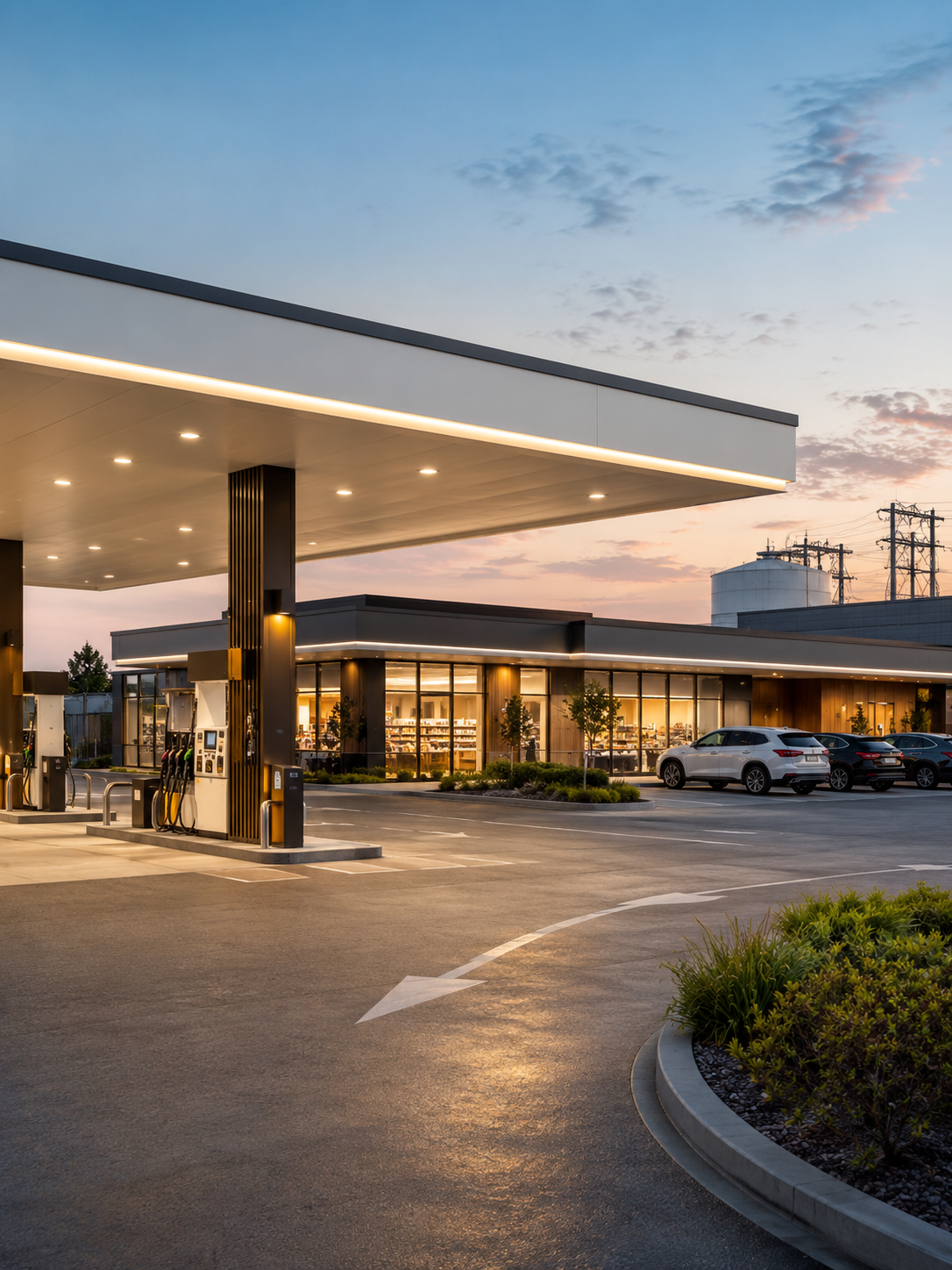 Complete fuel station infrastructure